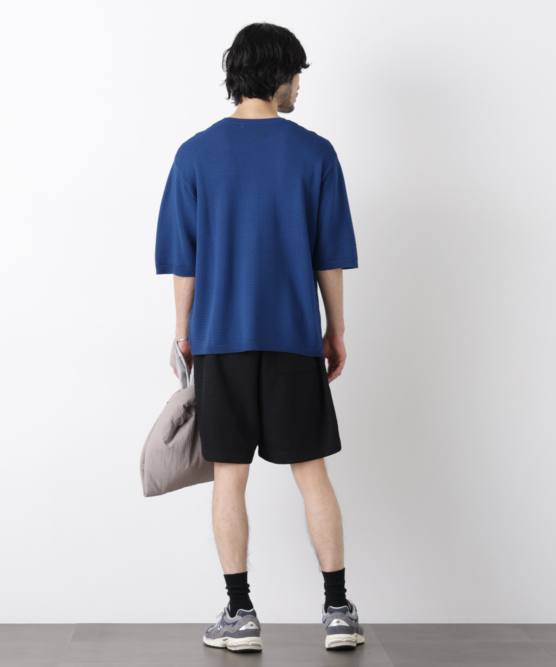 nano･universe「エアリードレープ ニットTシャツ 半袖」|ニット・セーター|