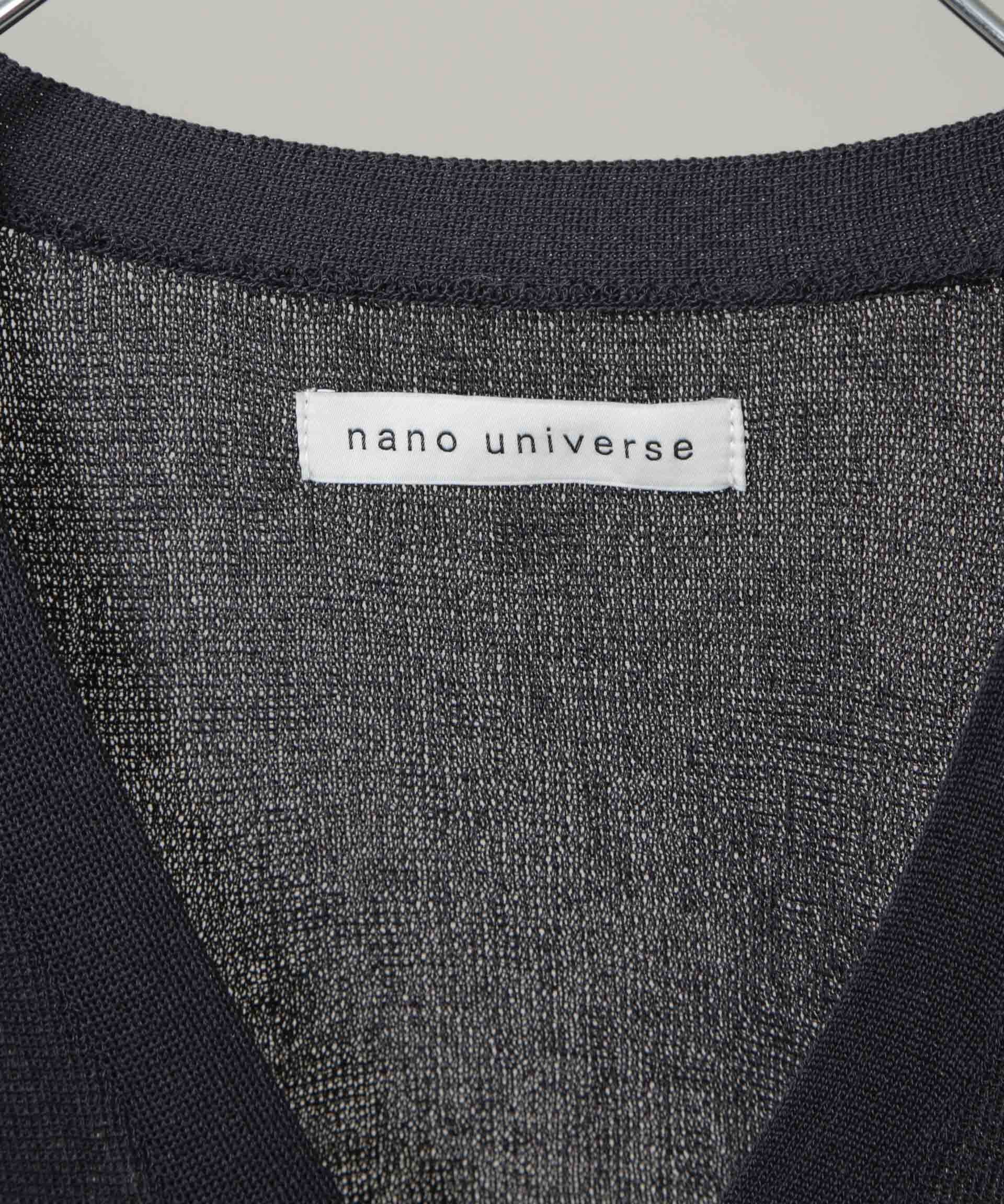 NANO universe「14ゲージドライニットカーディガン」|ニット・セーター|