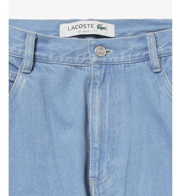 LACOSTE「ワイドデニムパンツ」|デニム|