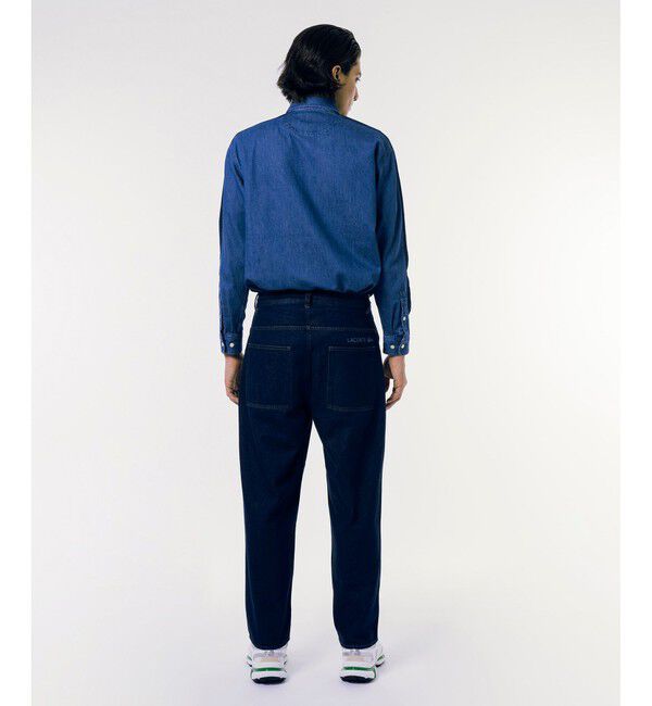 LACOSTE「ワイドデニムパンツ」|デニム|