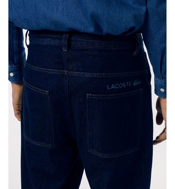 LACOSTE「ワイドデニムパンツ」|デニム|