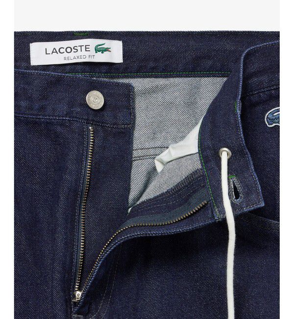 LACOSTE「ワイドデニムパンツ」|デニム|
