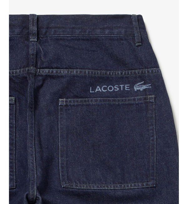 LACOSTE「ワイドデニムパンツ」|デニム|