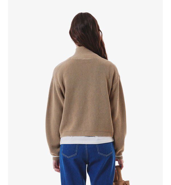 LACOSTE「ジップアップローゲージニットブルゾン」|カーディガン|