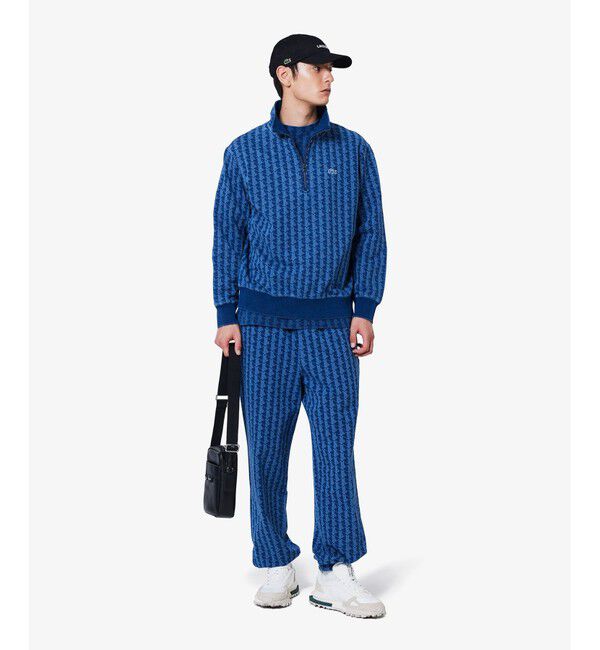 LACOSTE「インディゴスウェットモノグラムトラックパンツ」|その他|