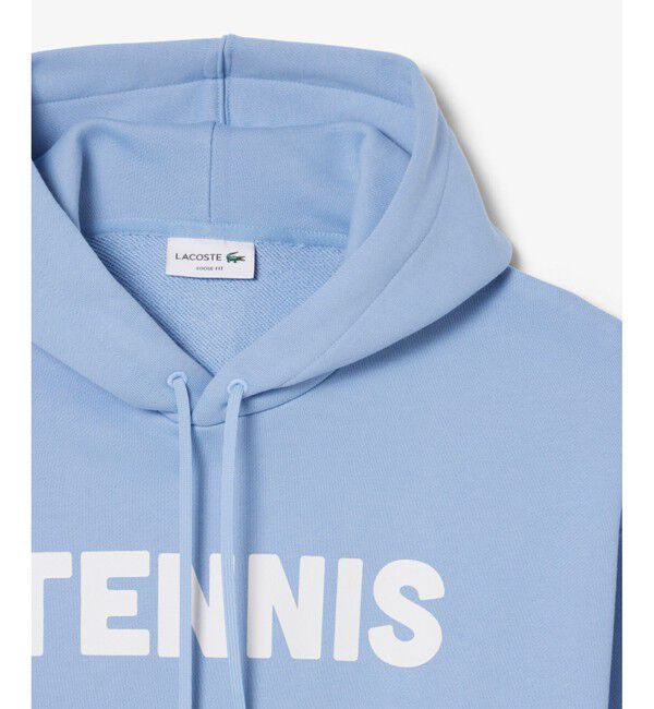 LACOSTE「テニスプリント裏パイルスウェットフーディ」|パーカー|