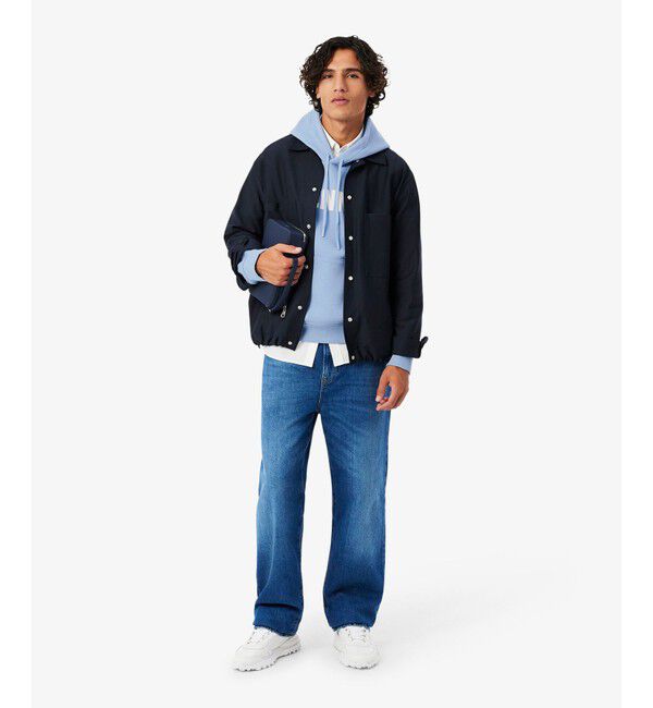 LACOSTE「テニスプリント裏パイルスウェットフーディ」|パーカー|