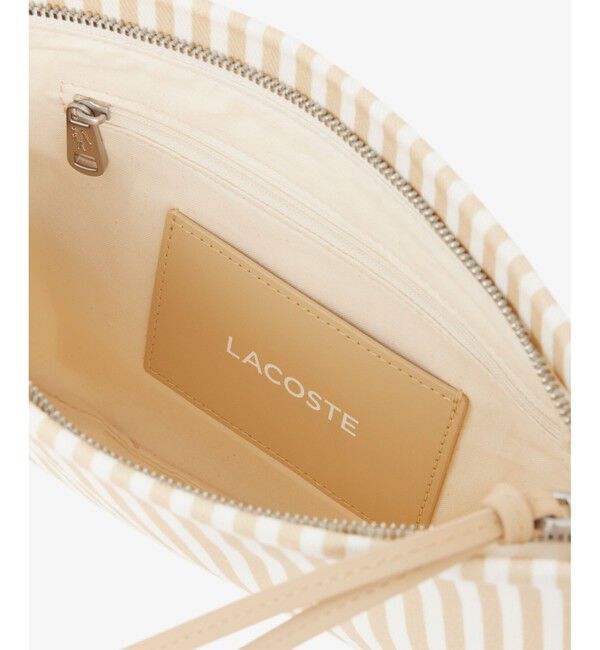 LACOSTE「サマーパック ストライプクラッチバッグ」|クラッチバッグ|