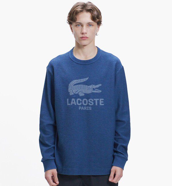 LACOSTE「インディゴパイル スウェットプルオーバー」|スウェット・ジャージ|