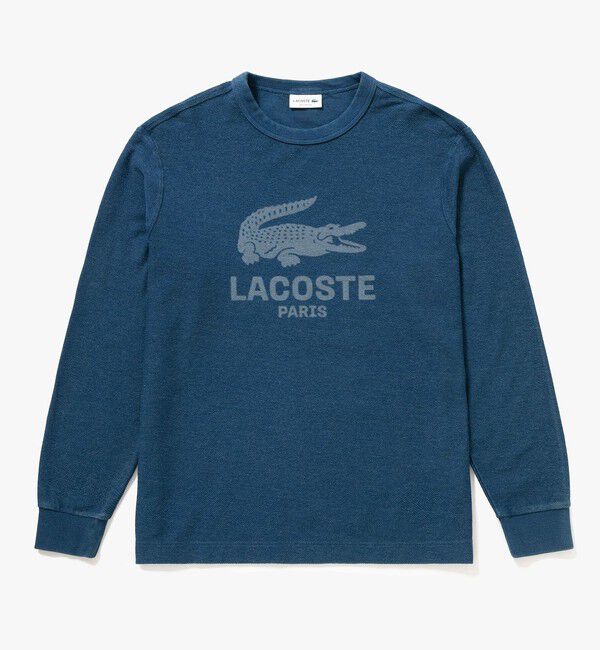LACOSTE「インディゴパイル スウェットプルオーバー」|スウェット・ジャージ|