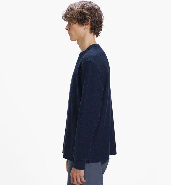 LACOSTE「インディゴパイル スウェットプルオーバー」|スウェット・ジャージ|