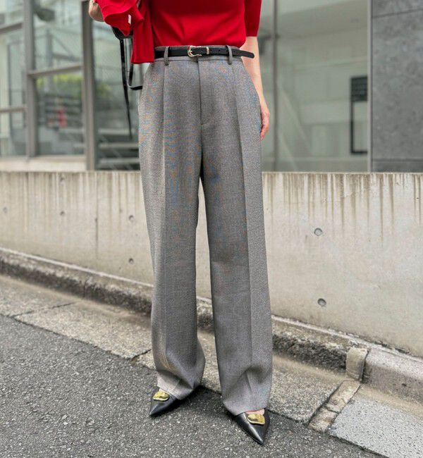 NOLLEY'S「《セットアップ対応》ウォッシャブルシャーク愛されセミワイドパンツ」|その他|