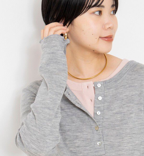 NOLLEY'S「MY STANDARDウォッシャブルリブヘンリー2WAYプルオーバー」|Tシャツ・カットソー|