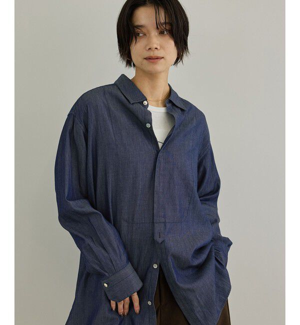 SALON adam et rope'「3ozデニムドレスシャツ」|シャツ・ブラウス|ブルー系(45)