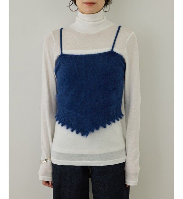 SALON adam et rope'「フォックスカシミアストールキャミ」|キャミソール|