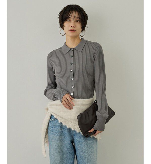 SALON adam et rope'「フォックスカシミアストールキャミ」|キャミソール|