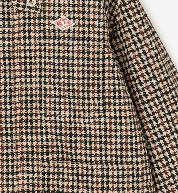 DANTON「DANTON | キッズ 中綿ナイロン カバーオールジャケット」|ブルゾン・スタジャン|