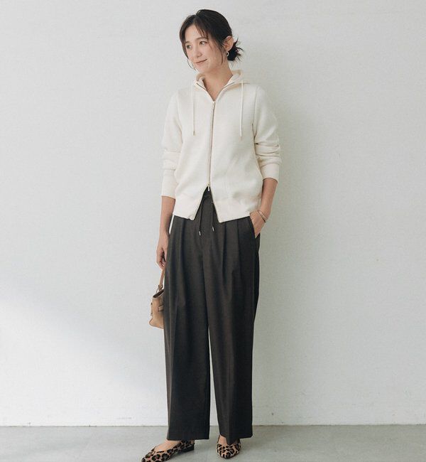  「【WEB限定】スポンジダンボールZIPパーカーカットソー」|パーカー|