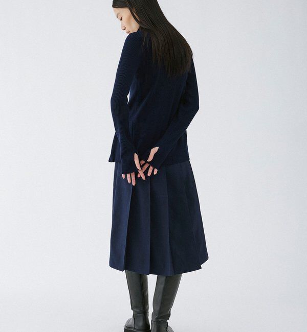  「【2026AW Debut】【UNFORM】カシミヤ混ジップリブニット」|ニット・セーター|