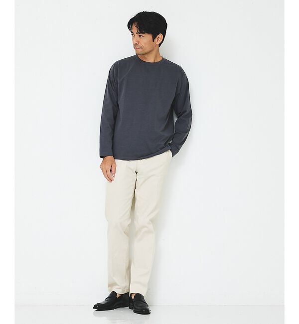 ABAHOUSE「【新定番】ツイル ストレッチ テーパード チノパンツ【予約】」|チノ|