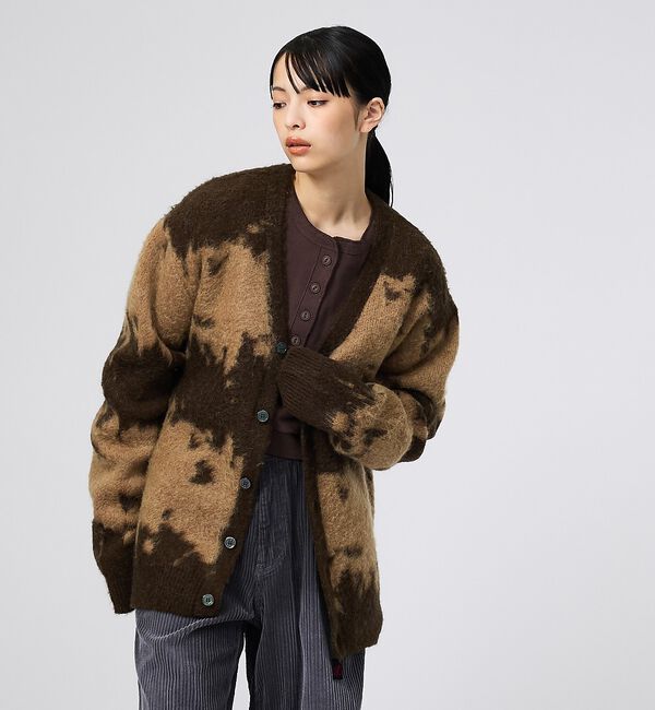 ABAHOUSE「【Gramicci / グラミチ】MOHAIR CARDIGAN / モヘアカー」|ニット・セーター|ベージュ系その他1