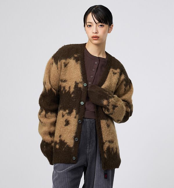 ABAHOUSE「【Gramicci / グラミチ】MOHAIR CARDIGAN / モヘアカー」|ニット・セーター|
