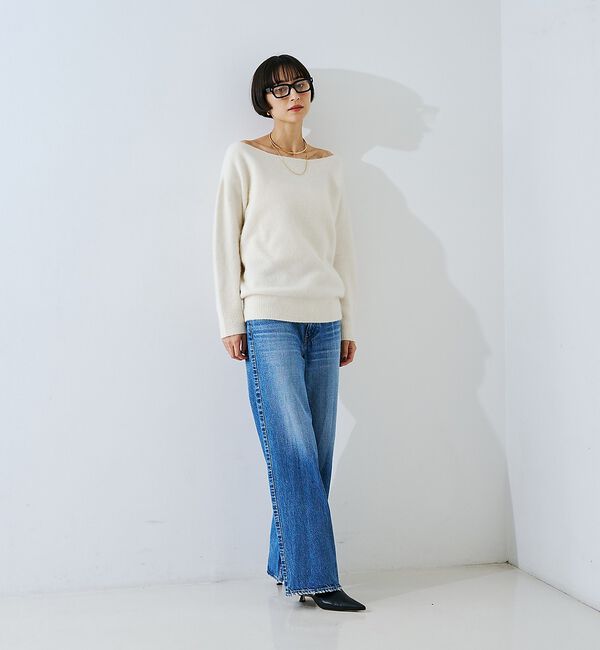 Rouge vif「【定番人気 / 2026AW新作】フォックスウールボートネックニットプルオーバー」|ニット・セーター|