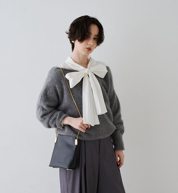 Rouge vif「【定番人気 / 2026AW新作】フォックスウールボートネックニットプルオーバー」|ニット・セーター|