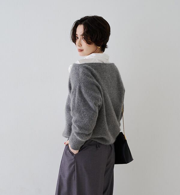 Rouge vif「【定番人気 / 2026AW新作】フォックスウールボートネックニットプルオーバー」|ニット・セーター|