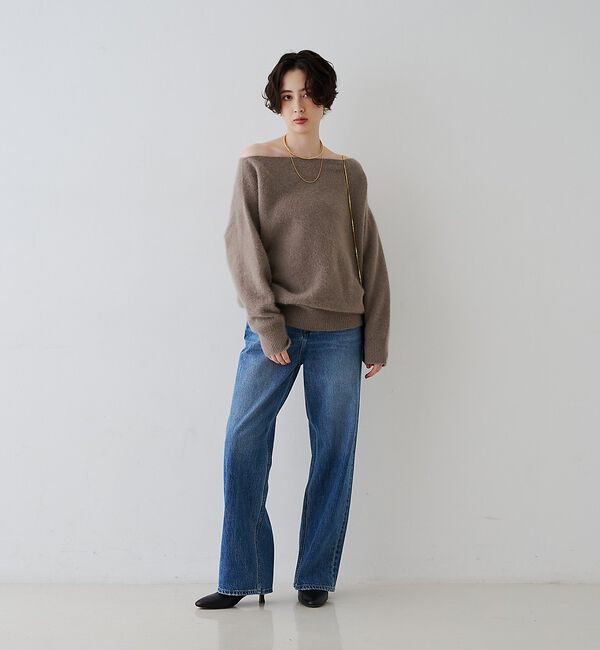 Rouge vif「【定番人気 / 2026AW新作】フォックスウールボートネックニットプルオーバー」|ニット・セーター|
