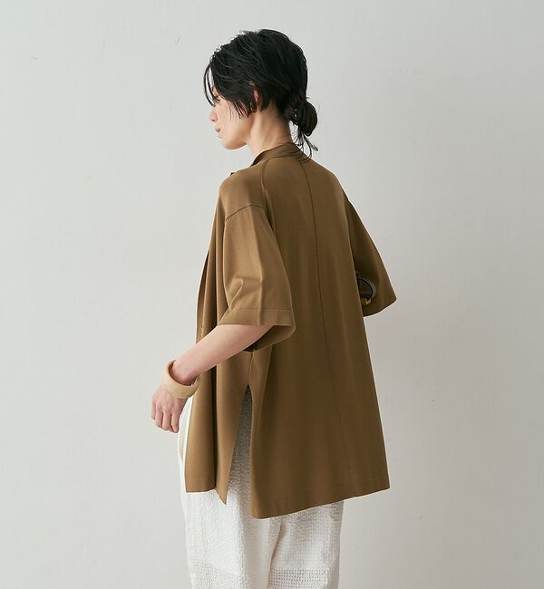 qualite「【接触冷感・セットアップ対応】レーヨンストレッチニットジャケット」|カーディガン|
