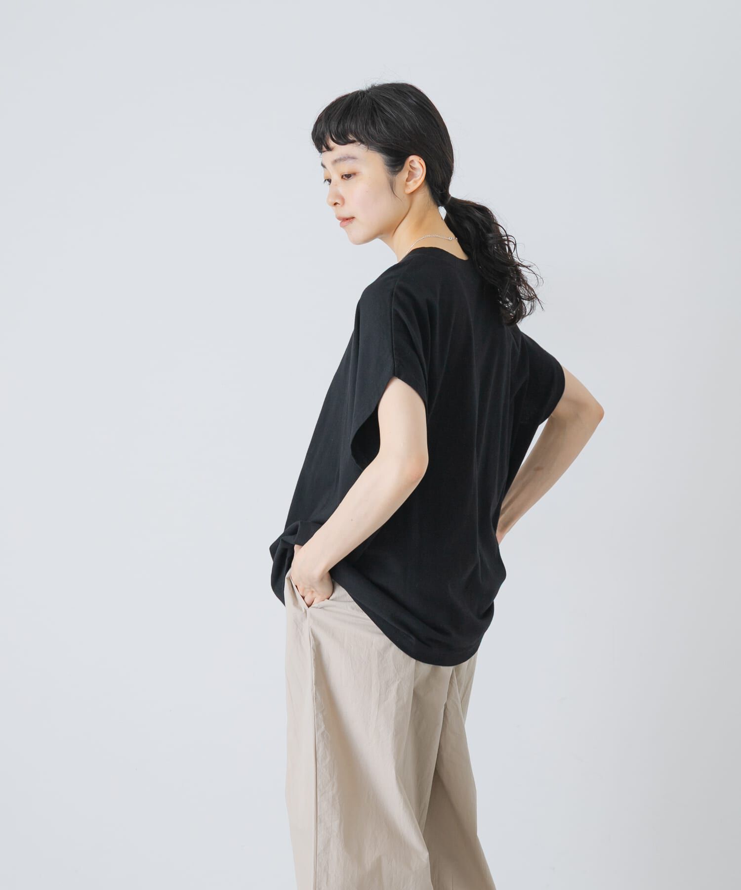 かぐれ「フレンチスリーブカットソー」|Tシャツ・カットソー|