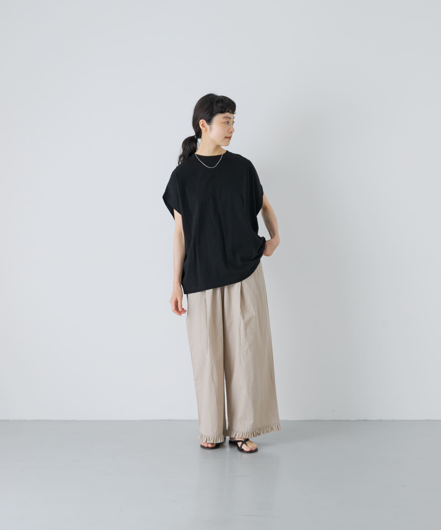 かぐれ「フレンチスリーブカットソー」|Tシャツ・カットソー|