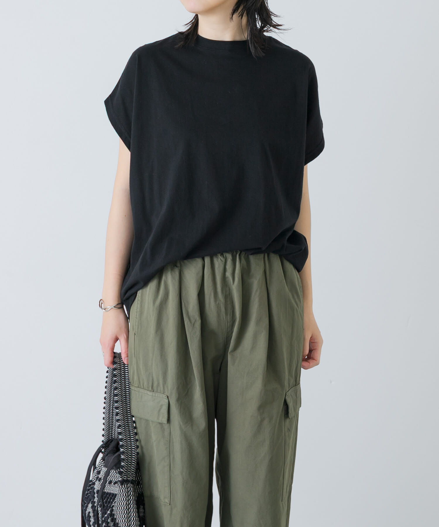 かぐれ「フレンチスリーブカットソー」|Tシャツ・カットソー|