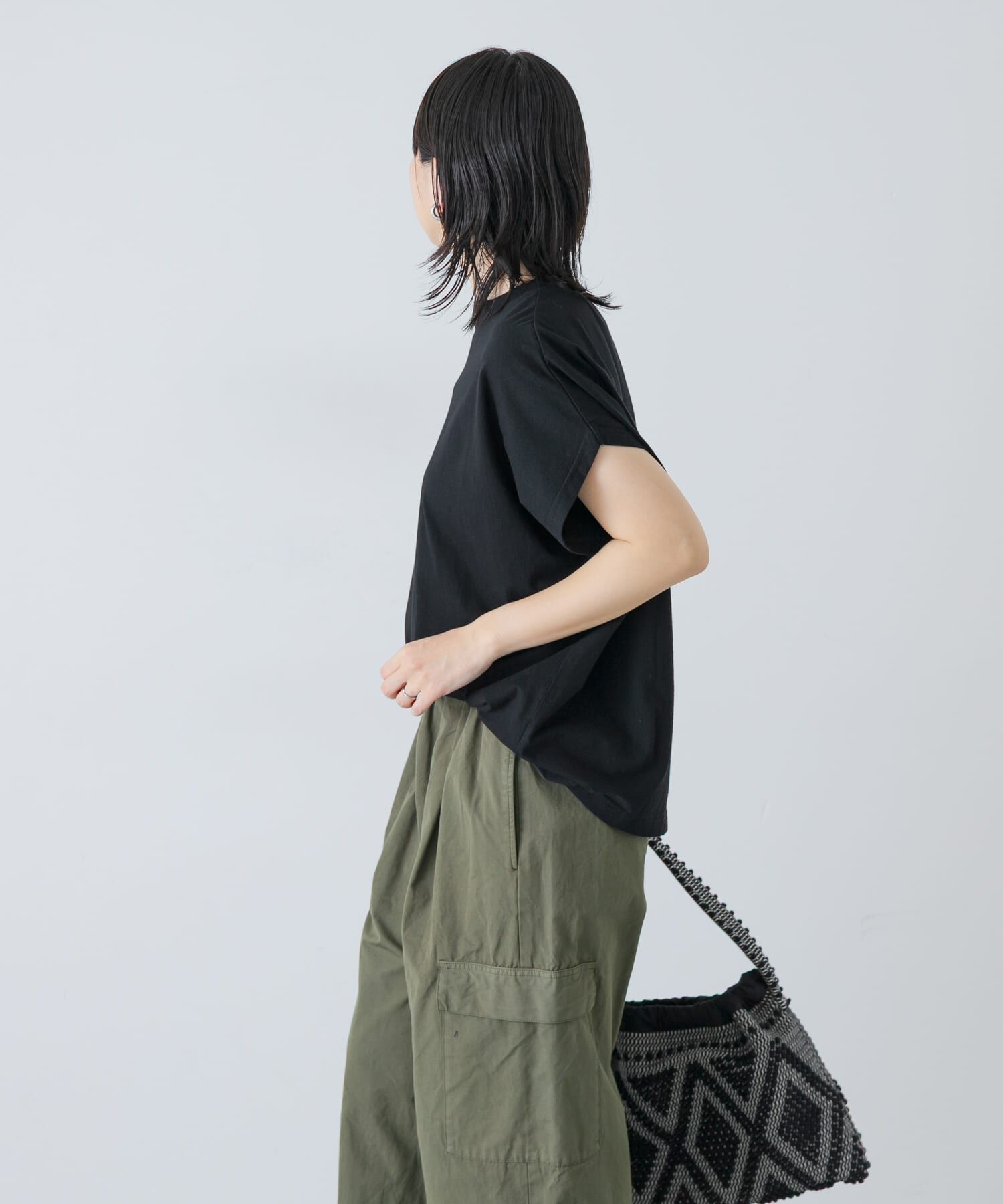 かぐれ「フレンチスリーブカットソー」|Tシャツ・カットソー|