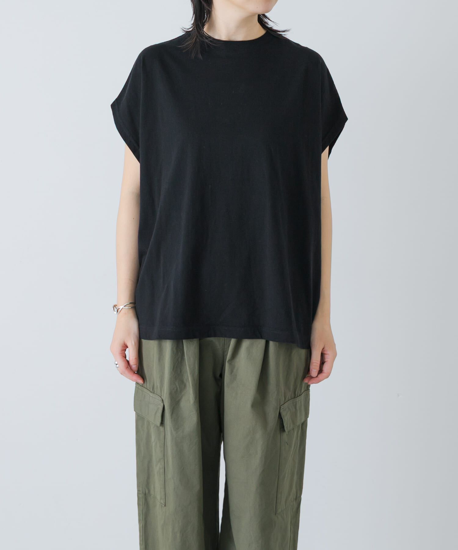 かぐれ「フレンチスリーブカットソー」|Tシャツ・カットソー|
