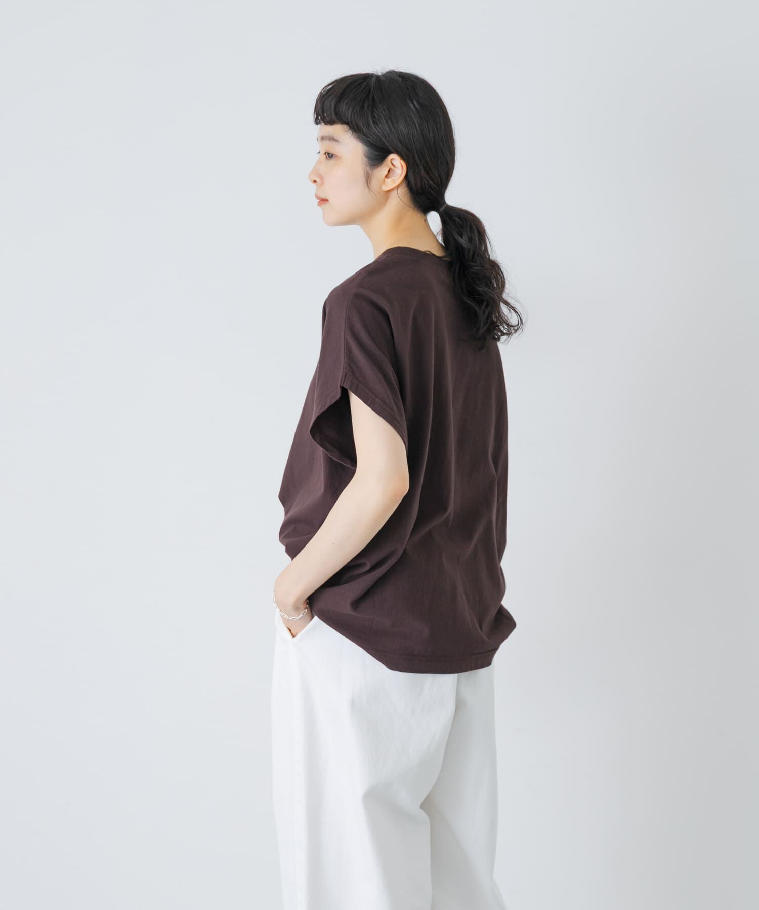 かぐれ「フレンチスリーブカットソー」|Tシャツ・カットソー|
