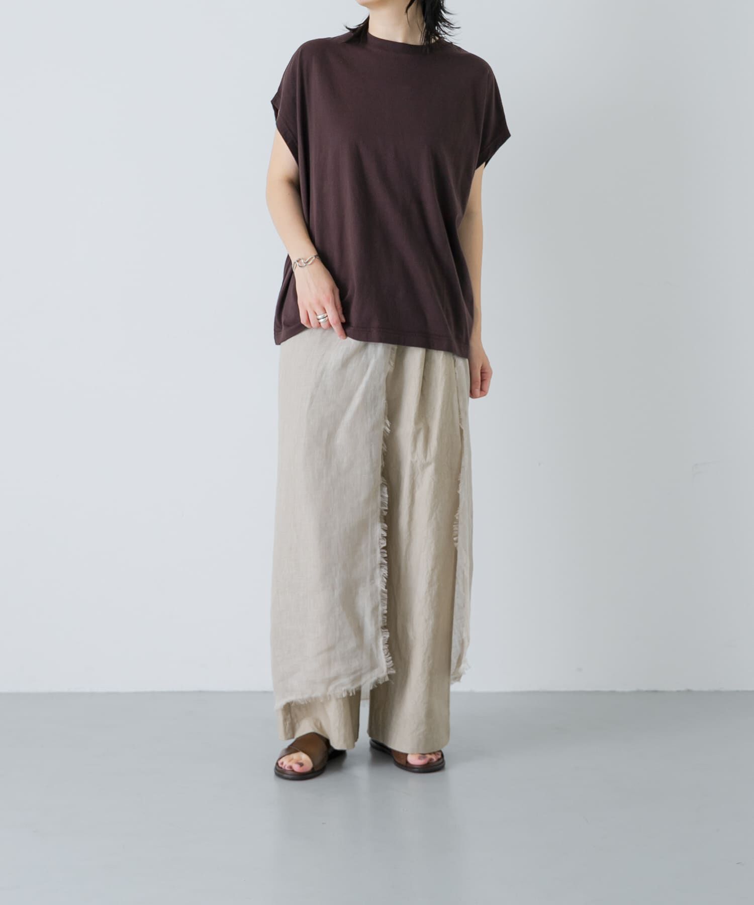 かぐれ「フレンチスリーブカットソー」|Tシャツ・カットソー|