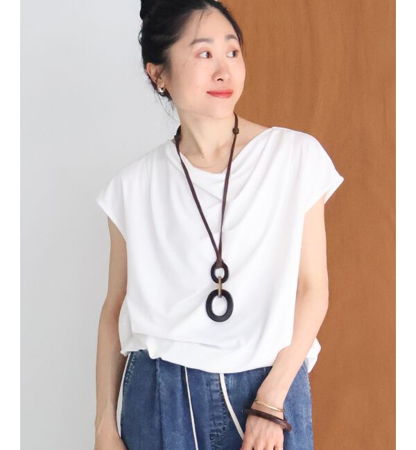  「ドレープネックカットソー」|Tシャツ・カットソー|オフ