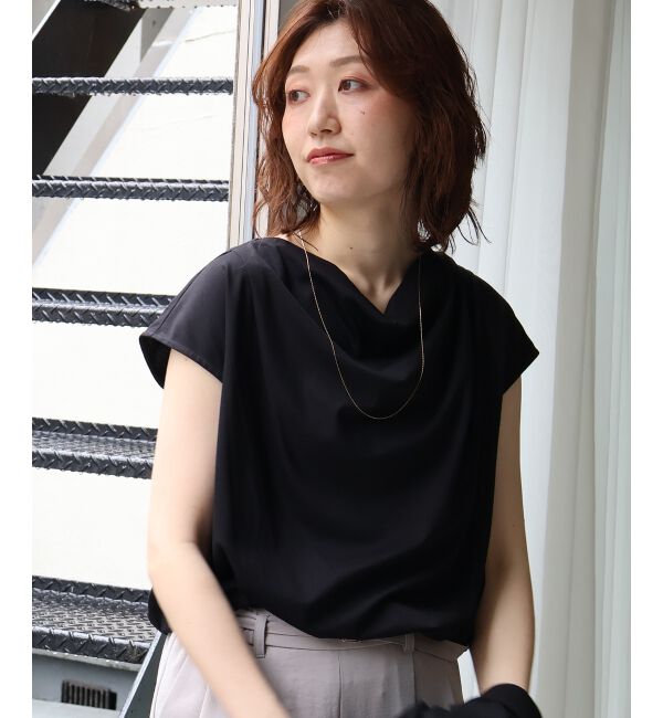  「ドレープネックカットソー」|Tシャツ・カットソー|