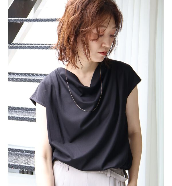  「ドレープネックカットソー」|Tシャツ・カットソー|