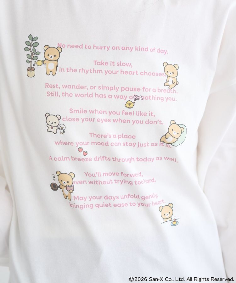 earth music&ecology「リラックマ&times;earth ブラウジングロンT」|Tシャツ・カットソー|