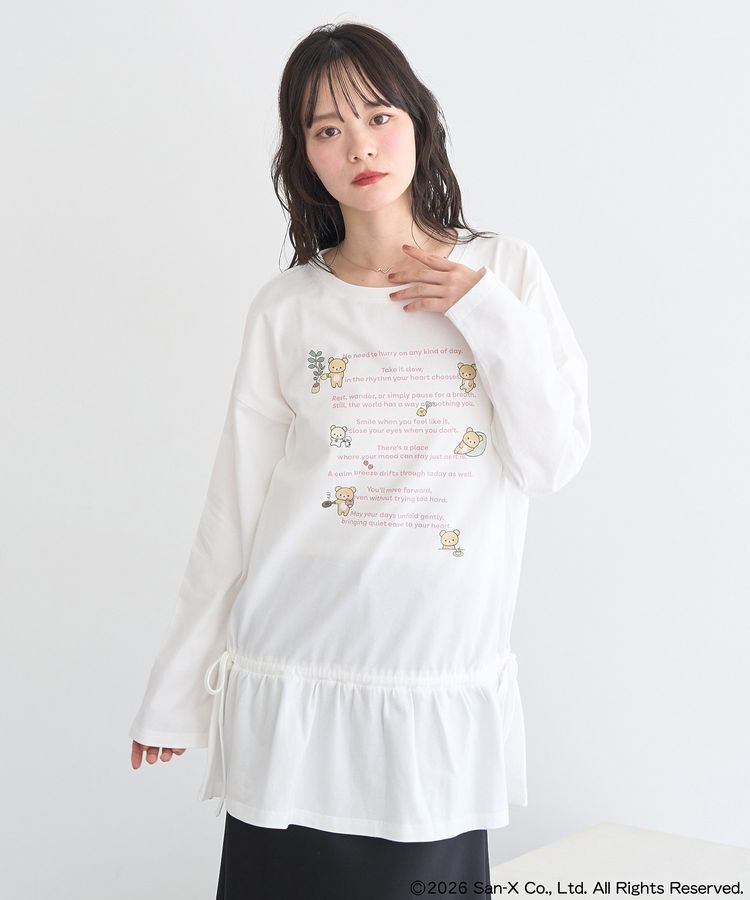 earth music&ecology「リラックマ&times;earth ブラウジングロンT」|Tシャツ・カットソー|