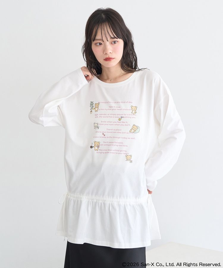 earth music&ecology「リラックマ&times;earth ブラウジングロンT」|Tシャツ・カットソー|