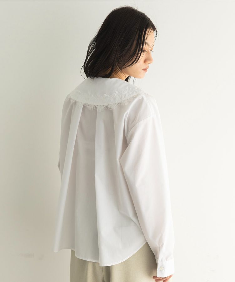 GARAGE OF GOOD CLOTHING「レースカラーラッフルブラウス」|シャツ・ブラウス|