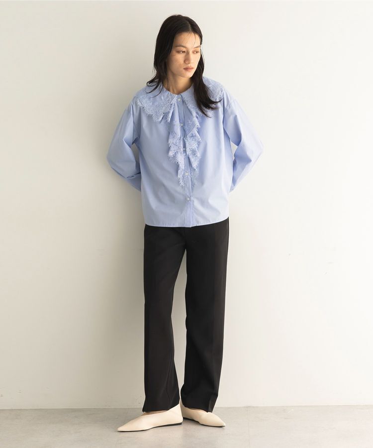 GARAGE OF GOOD CLOTHING「レースカラーラッフルブラウス」|シャツ・ブラウス|