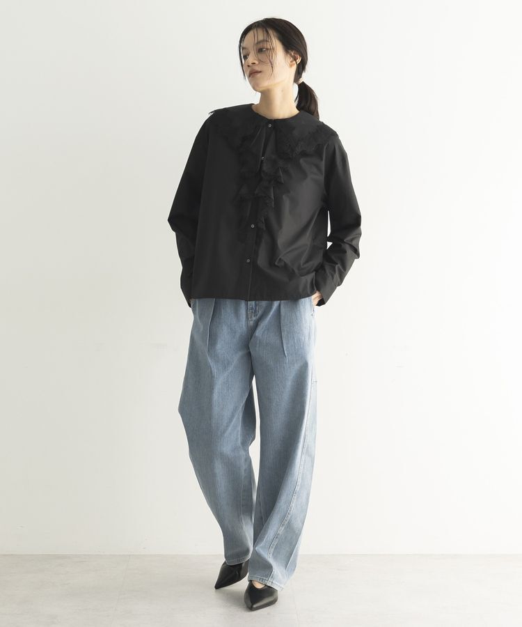 GARAGE OF GOOD CLOTHING「レースカラーラッフルブラウス」|シャツ・ブラウス|