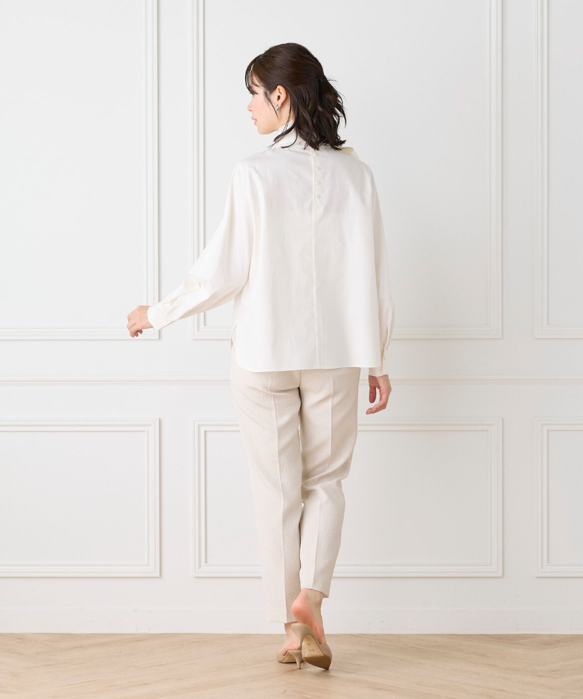 Le Souk「ハイネックボウタイ付きブラウス　」|シャツ・ブラウス|