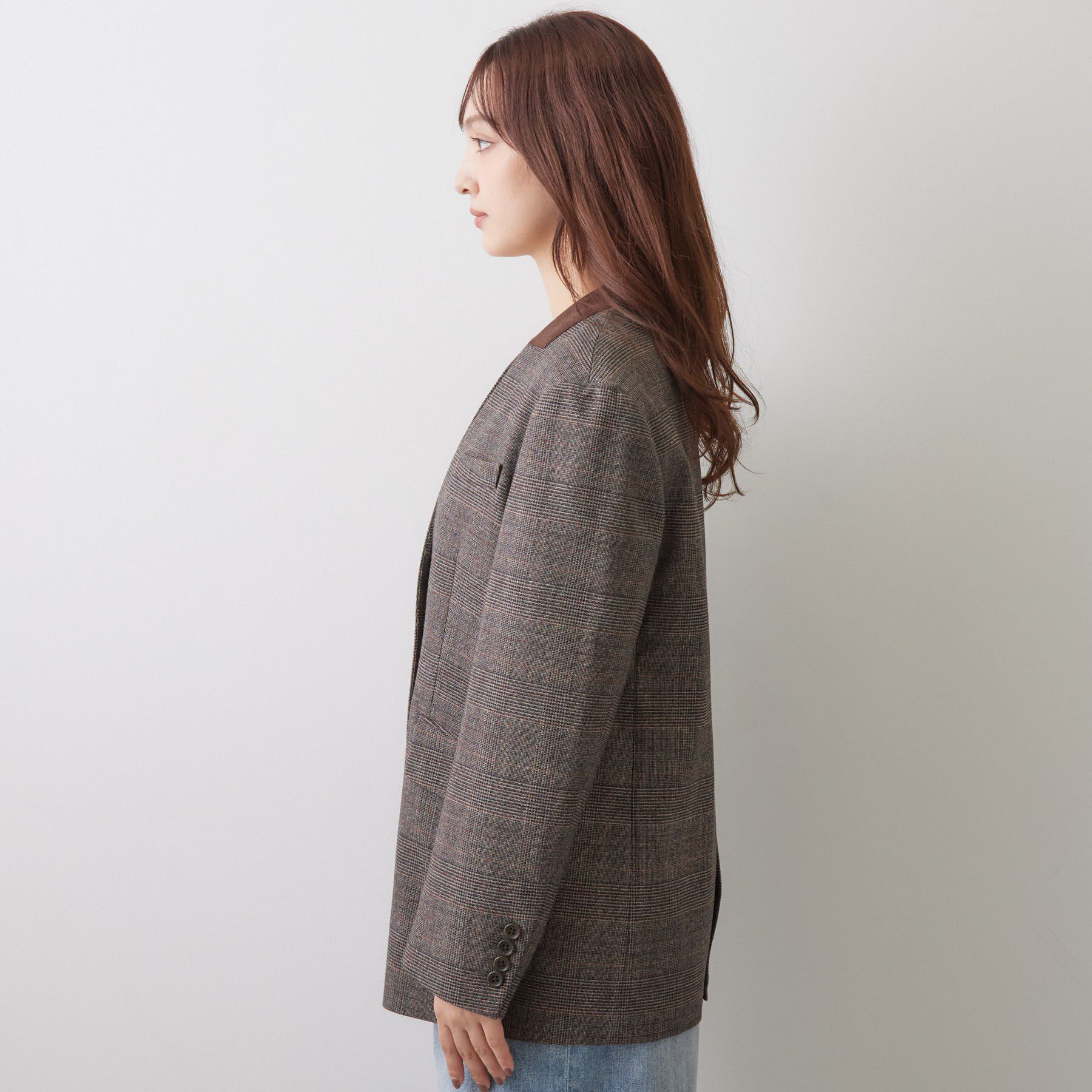 DRESSTERIOR「ハンティング ノーカラージャケット」|ノーカラージャケット|