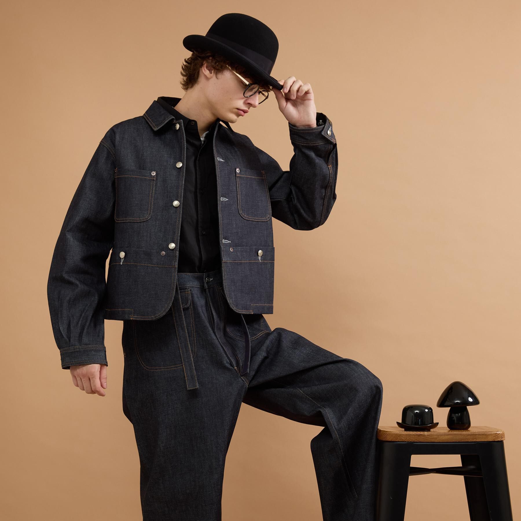 40CARATS&525「【525DENIM】14ozデニム カバーオール」|デニムジャケット|